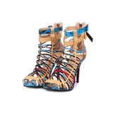 azmodo Street Style String Shape Stiletto Heel Sandals