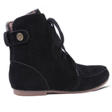 azmodo Comfortable Lace-up Flat Fall Boots
