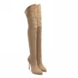 Women Over The Knee High Stretchy Sexy Stiletto Heel Snow Boots