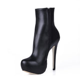 azmodo Great Stiletto Heels Closed-Toe Women's Boots