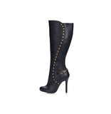 Elegant Black Knee High Women's Boots