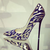 azmodo Color Block Slip-On Stiletto Heel Pumps