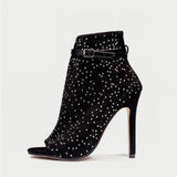 Shoes sexy fine with hot drilling high heels women sandals