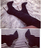 Women Over The Knee High Stretchy Sexy Stiletto Heel Snow Boots