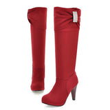 Sweet Girl Rhinestone Stiletto Heel Knee High Boots