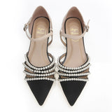 Pearls Pointed Toe Flats