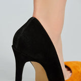 azmodo Pretty Women Contrast Color Pointed-toe Heels