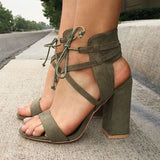 New Lace Up High Heels Women's Sandals Summer Shoes Woman Ladies Pumps Sexy Thin Air Heels Footwear Woman Shoes Lace up heels, heel heels, new sandals, size codes, Rome shoes