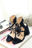 New Lace Up High Heels Women's Sandals Summer Shoes Woman Ladies Pumps Sexy Thin Air Heels Footwear Woman Shoes Lace up heels, heel heels, new sandals, size codes, Rome shoes
