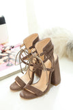 New Lace Up High Heels Women's Sandals Summer Shoes Woman Ladies Pumps Sexy Thin Air Heels Footwear Woman Shoes Lace up heels, heel heels, new sandals, size codes, Rome shoes