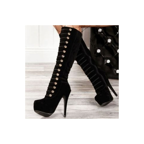 New Arrival Stiletto Heels Knee High Boots