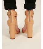 AZMODO New Arrival Summer Round Chunky Heels