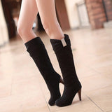 Sweet Girl Rhinestone Stiletto Heel Knee High Boots