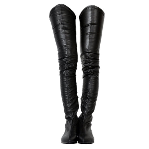 azmodo  Fashion Block Heel Thigh High Boots