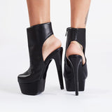 Awesome Stiletto Heels Peep-toe Ankle Boots