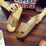 azmodo Sexy Rhinestone Flip Flop Slip-On Slippers