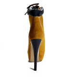 azmodo Amazing Platform Stiletto Heels Lace-up Ankle Boots