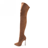 Women Over The Knee High Stretchy Sexy Stiletto Heel Snow Boots