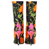 AZMODO Sexy Floral High Stiletto Heels Fall Boots