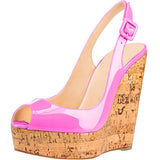 Roman fish mouth wedges women's shoes high-heeled foreign trade women's sandals
