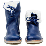 azmodo Trendy Round Toe Lace-Up Ankle Snow Boots