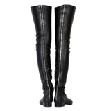 azmodo  Fashion Block Heel Thigh High Boots