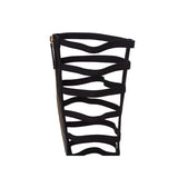 azmodo Cut-out Zipper Knee High Flat Gladiator Sandals