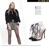 Sexy Peep Toe Stiletto Heel Ankle Boots