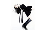 Slim high-heeled knee boots PVC large size pointed fashion boots women