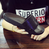 azmodo Sexy Rhinestone Flip Flop Slip-On Slippers