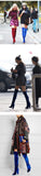 Women's high heels Boot Over the Knee Boot with rough heel show thin side zipper