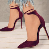 azmodo Strappy Lace Up Pointed Toe Stiletto Heels