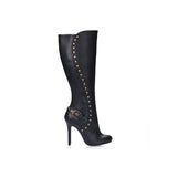 Elegant Black Knee High Women's Boots