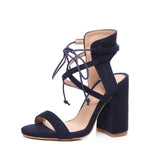 New Lace Up High Heels Women's Sandals Summer Shoes Woman Ladies Pumps Sexy Thin Air Heels Footwear Woman Shoes Lace up heels, heel heels, new sandals, size codes, Rome shoes