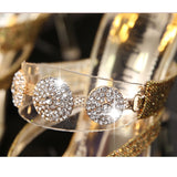 Sexy Dress Sandals Rhinestone Sequin Thong Slip-On Stiletto Heel