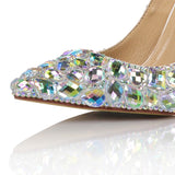 azmodo  Luxurious Rhinestone Stiletto Heel Wedding Shoes