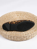 Leopard Print Penny Loafers – Women's Slip-On Flat Shoes