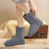 Women's Cozy Chestnut Fur-Trim Winter Ankle Boots