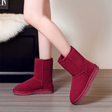 Women's Cozy Chestnut Fur-Trim Winter Ankle Boots