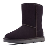 Women's Cozy Chestnut Fur-Trim Winter Ankle Boots