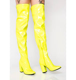 Sexy Party Shoes Woman Over The Knee Boots Girls Fancy Dress High-Heel Women Boots