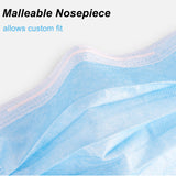 3 ply Non-woven Ear Loop Face Mask,Disposable Surgical Face Mask, 50/box