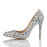 azmodo  Luxurious Rhinestone Stiletto Heel Wedding Shoes