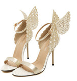 Knot Stiletto Butterfly Bowtie ladies celebrity shoes High Heel Sandals Pumps