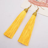 New Fashion Hook Earring Long Tassel Dangle Earrings Fringe Drop Women Jewelry
