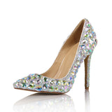 azmodo  Luxurious Rhinestone Stiletto Heel Wedding Shoes
