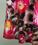 azmodo Plus Size Back Zipper Leopard Women's Maxi Dress
