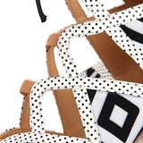 AZMODO Fashionable Elegant Black & White Cut-Outs Dress Sandals