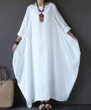 azmodo Plain Loose Pockets Women's Maxi Dress