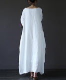 azmodo Plain Loose Pockets Women's Maxi Dress